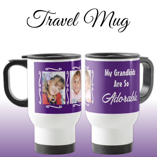 Meine Enkelkinder sind bezaubernd, um Fotos lila h Reisebecher