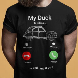 Meine Ente ruft | Funny 2CV Oldtimer Smartphone T-Shirt