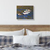 Meine Enten in einer Reihe bekommen: Vier Büffelkö Leinwanddruck (Insitu (Schlafzimmer))
