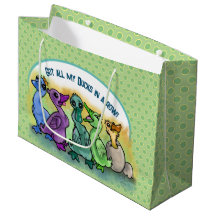 Meine Enten in einer Row Large Gift Bag got