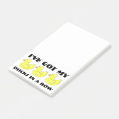 Meine Enten in einer Row Rubber Ducky Post-it got Klebezettel (angewinkelt)