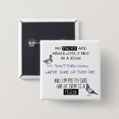 Meine Enten sind nicht in einer Reihe Button (Vorne & Hinten)