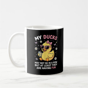 Meine Enten sind vielleicht nicht in einer Reihe L Kaffeetasse