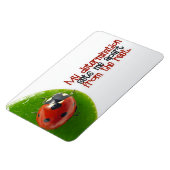 "Meine Entschlossenheit" Motivation Affirmation fl Magnet (Linke Seite)