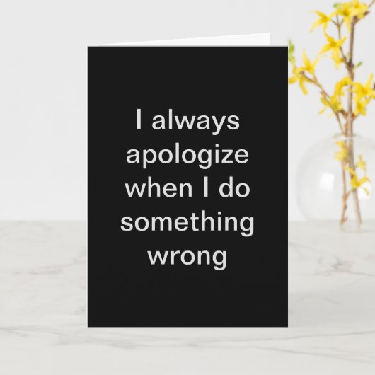 Meine Entschuldigung Karte (Gelbe Blume)