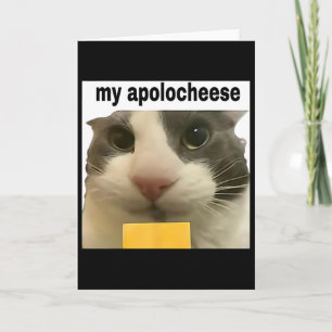 Meine Entschuldigung Lustiges Katzen-Meme Brainrot Karte