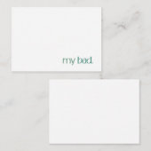 Meine Entschuldigungskarte Mitteilungskarte (Vorne/Hinten)