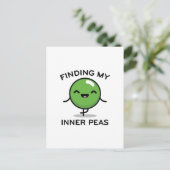 Meine Erbse finden Postkarte (Stehend Vorderseite)