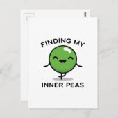 Meine Erbse finden Postkarte (Vorne/Hinten)