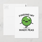 Meine Erbse finden Postkarte (Vorne/Hinten)