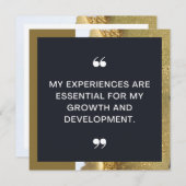 Meine Erfahrung Positive Affirmationskarte (Vorne/Hinten)