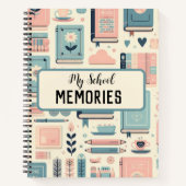 Meine Erinnerungen an der Schule Sonderbücher und  Notizblock (Vorderseite)