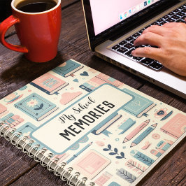 Meine Erinnerungen an der Schule Sonderbücher und Notizblock