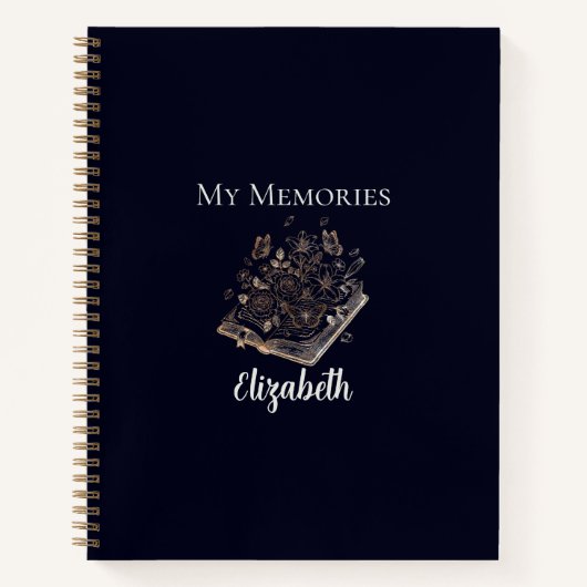 Meine Erinnerungen haben ein elegantes Geschenk in Notizblock (Vorderseite)