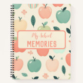 Meine Erinnerungen in der Schule machen Spiraläpfe Notizblock (Vorderseite)