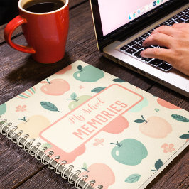 Meine Erinnerungen in der Schule machen Spiraläpfe Notizblock