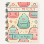 Meine Erinnerungen individuelle Name Rucksäcke Spi Notizblock (Vorderseite)