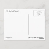 Meine erste Augenfarbe Postkarte (Rückseite)