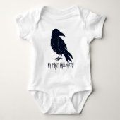 Meine erste Black Crow-Silhouette Baby Strampler (Vorderseite)