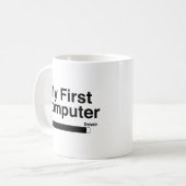 Meine erste Computer-Kaffee-Tasse Kaffeetasse (Vorderseite Links)