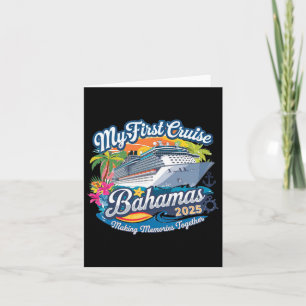 Meine erste Fahrt auf den Bahamas 2025 Niedliche e Karte