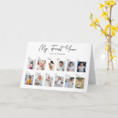 Meine erste FotoCollage Karte (Gelbe Blume)