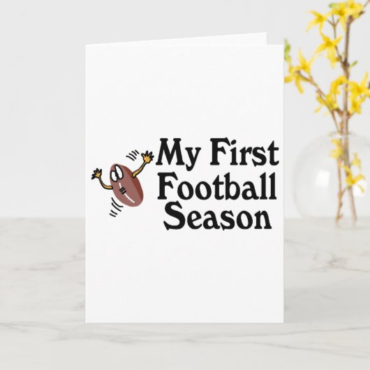 Meine erste Fußballsaison Karte (Gelbe Blume)