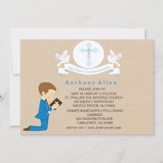 Meine erste heilige einladung (Vorderseite)