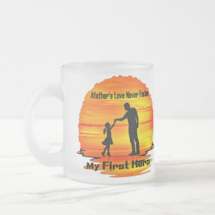 Meine erste Helden-Vater-Tasse Mattglastasse