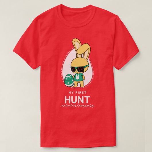 Meine erste Hunte glücklich Ostern T-Shirt (Design vorne)