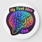 Meine erste Idee - kreatives und inspirierendes De Große Wanduhr (Vorderseite)