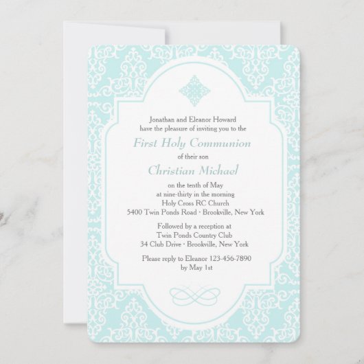 Meine erste Kommune Blauer Einladung (Vorderseite)