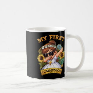 Meine erste Kommunion Mädchen Dabbing 1. religiöse Kaffeetasse