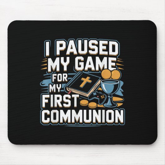 Meine erste Kommunion Videospiel-Controller-Gesche Mousepad (Vorne)