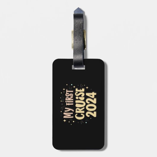 Meine erste Kreuzfahrt 2024 Familienurlaub Gepäckanhänger (Rückseite vertikal)