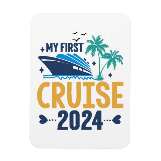 Meine erste Kreuzfahrt 2024 Magnet (Vertikal)