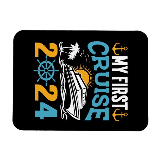 Meine erste Kreuzfahrt 2024 Magnet (Horizontal)