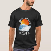 Meine erste Kreuzfahrt 2024 Urlaub Matching Family T-Shirt (Vorderseite)