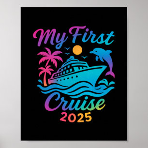 Meine erste Kreuzfahrt 2025 Familienurlaubsreise S Poster