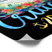 Meine erste Kreuzfahrt 2025 Kinderurlaub passt zu Poster (Ecke)