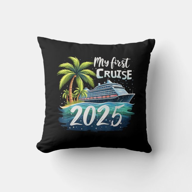 Meine erste Kreuzfahrt 2025 Kissen (Vorderseite)
