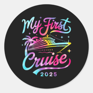 Meine erste Kreuzfahrt 2025 - Matching Family Crui Runder Aufkleber