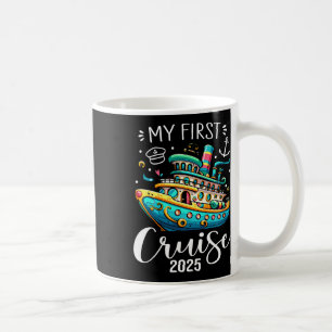 Meine erste Kreuzfahrt 2025 Niedlicher Familienurl Kaffeetasse