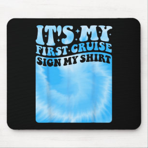 Meine erste Kreuzfahrt 2025 Zeichen Mein Shirt Cut Mousepad