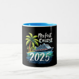Meine erste Kreuzfahrt 2025 Zweifarbige Tasse