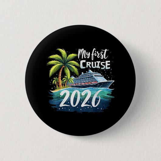 Meine erste Kreuzfahrt 2026 Button (Vorderseite)