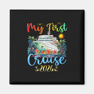 Meine erste Kreuzfahrt 2026 Kinder Urlaub passend  Magnet