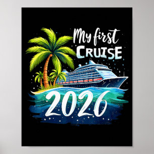 Meine erste Kreuzfahrt 2026 Lustiger erster Kreuzf Poster