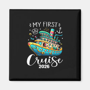 Meine erste Kreuzfahrt 2026 Süße Familienurlaubsfa Magnet
