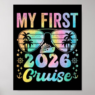 Meine erste Kreuzfahrt 2026 Urlaub Matching Family Poster